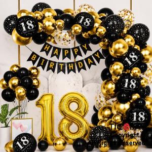 SET DE GLOBOS ARCO XL MIS 18 A�OS (GY-7925) 100 UNIDADES
